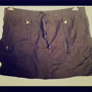 Brown cargo skirt